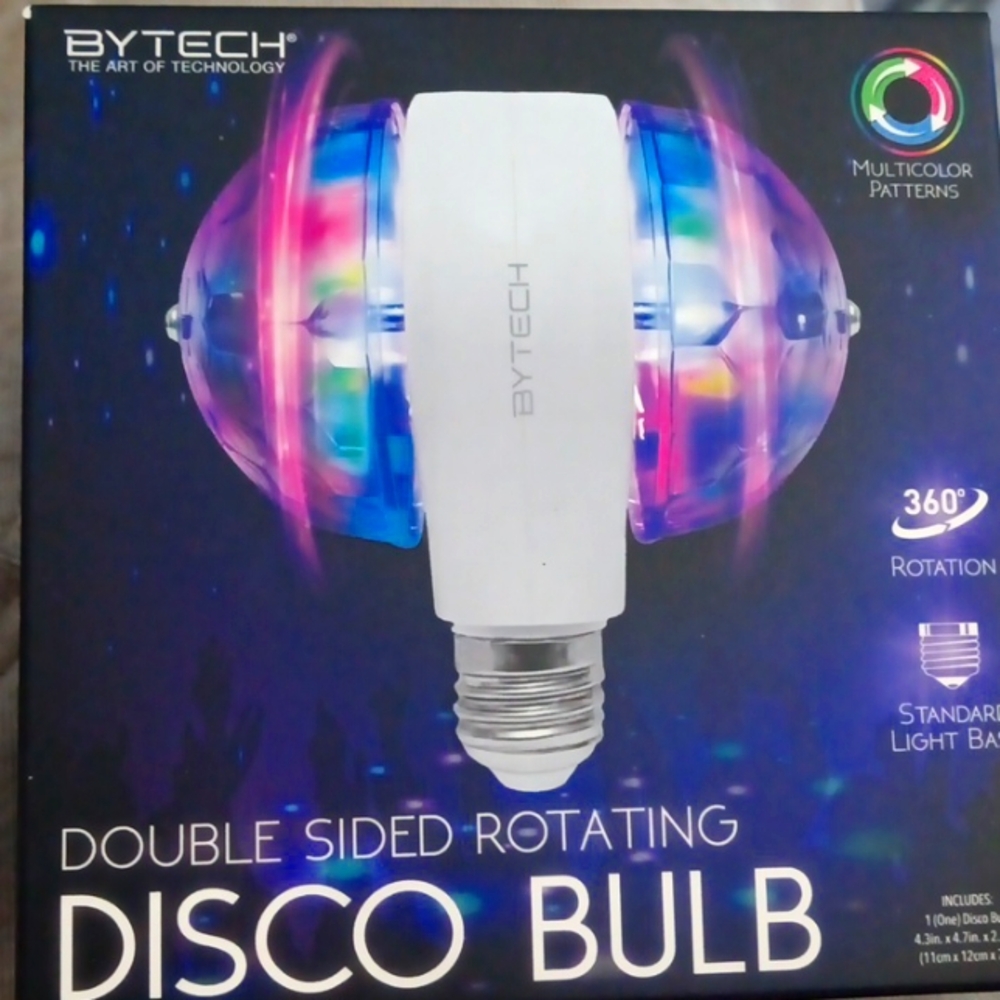 Double Sided Rotating Disco Bulb